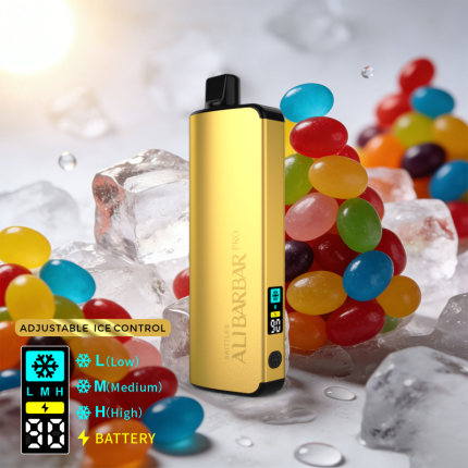 ALIBARBAR PRO 12000 Ice Adjust Skittles Disposable Vape Australia