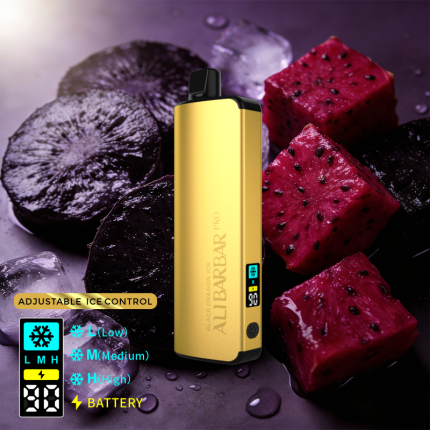 ALIBARBAR PRO 12000 Ice Adjust Black Dragon Ice | VapeWellAus