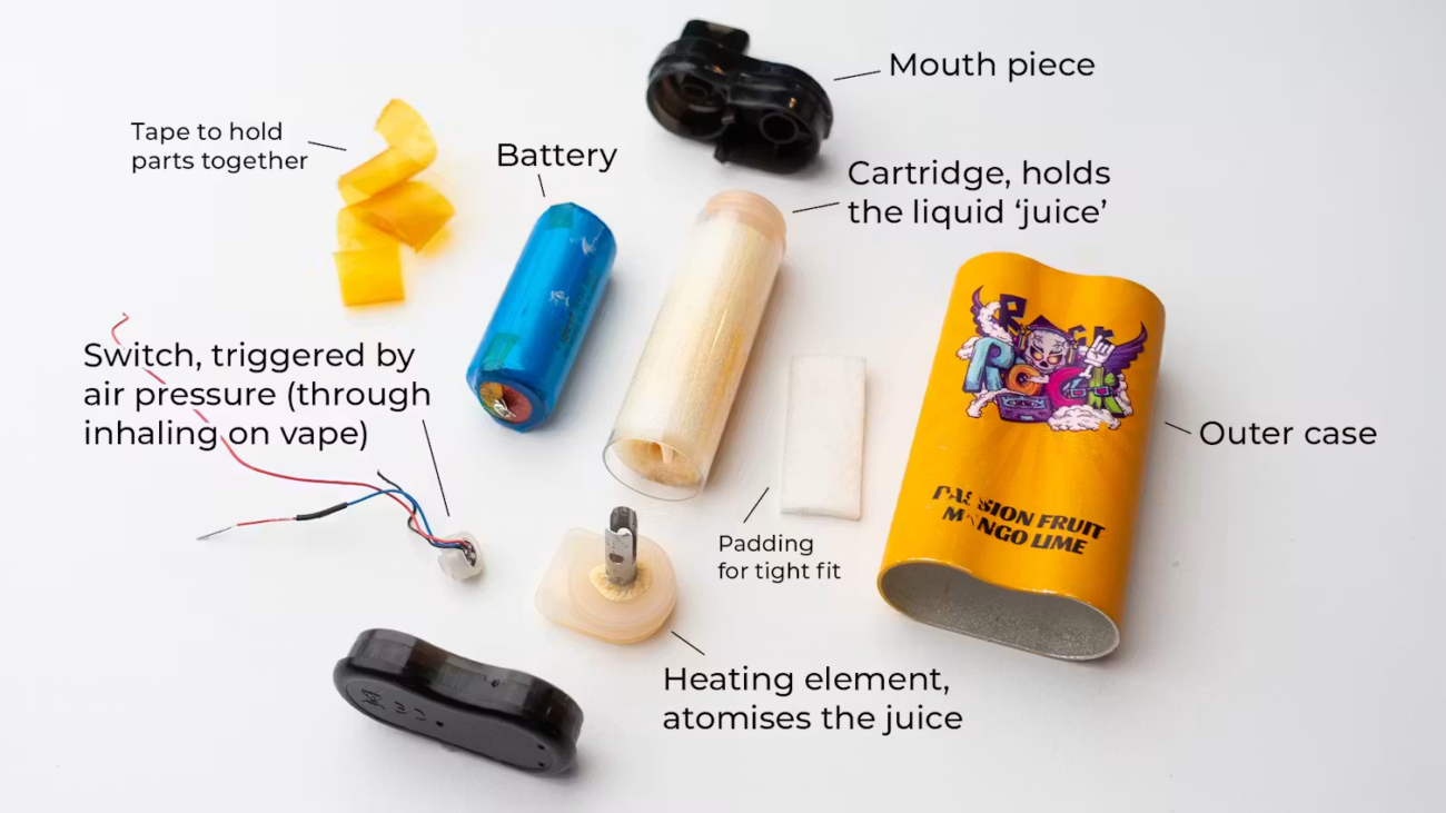 what is in a vape